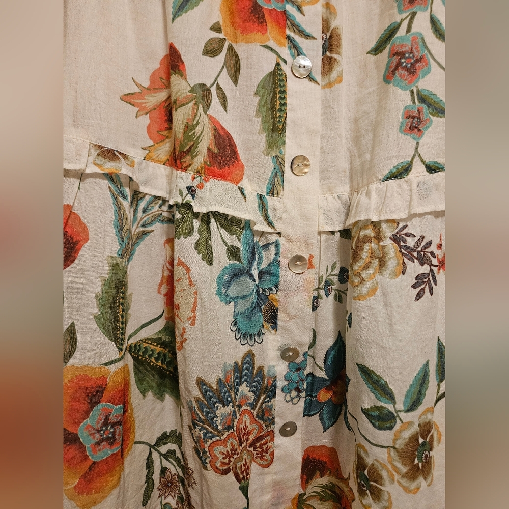 Johnny Was Ardell Tiered Ruffle Midi Skirt - Size XS - Picture 10 of 14